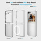 Samsung Galaxy Z Flip6 Ultimate Shockproof Transparent Case Cover with Magnetic Ring — Clear
