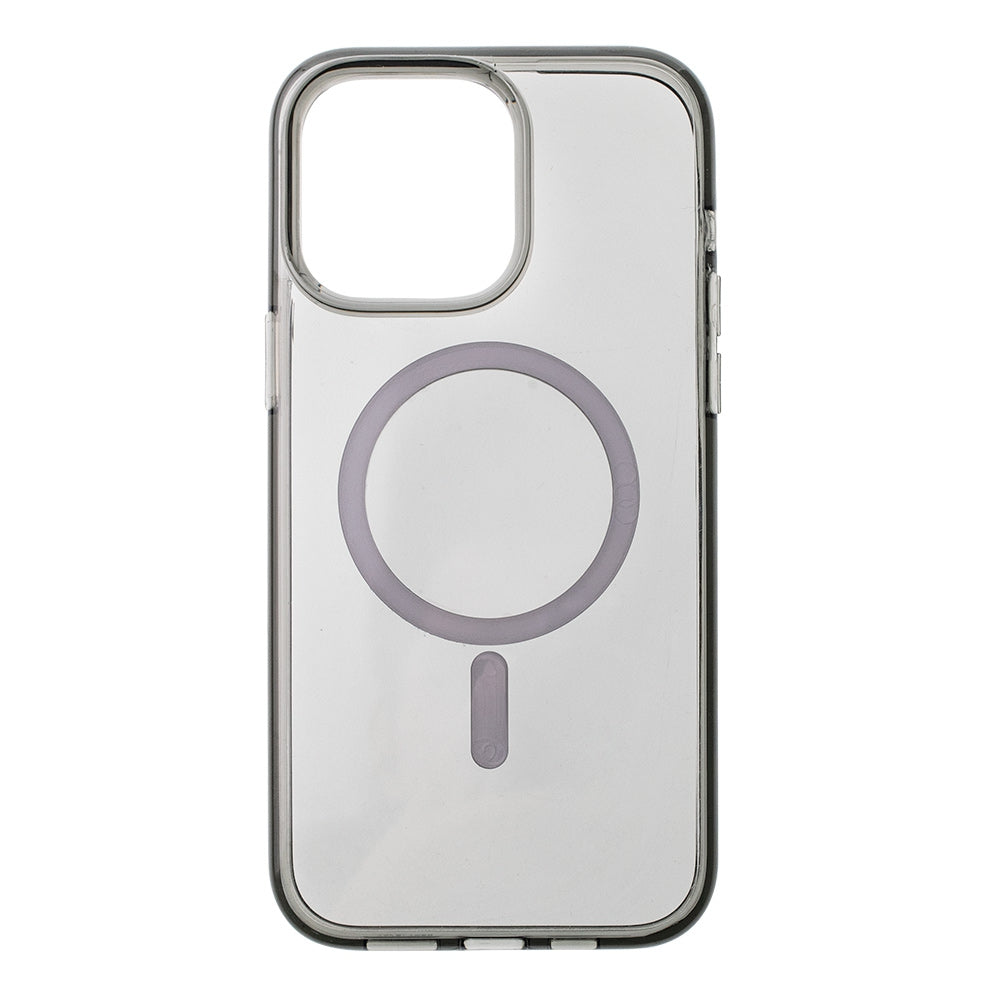 iPhone 13 / 14 Ultimate Shockproof Transparent MagSafe Case Cover — Clear Black
