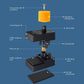 QianLi iClamp ABS Glassfiber Clamp with Rubber Filling - Range 12mm (4pcs/set)