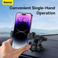 Baseus Ultra Control Pro Series Clamp-Type Car Holder Set-Cluster Black