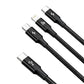 Baseus Rapid Series 3-in-1 Fast Charging Data Cable (1.5m) – New