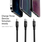 Baseus Rapid Series 3-in-1 Fast Charging Data Cable (1.5m) – New
