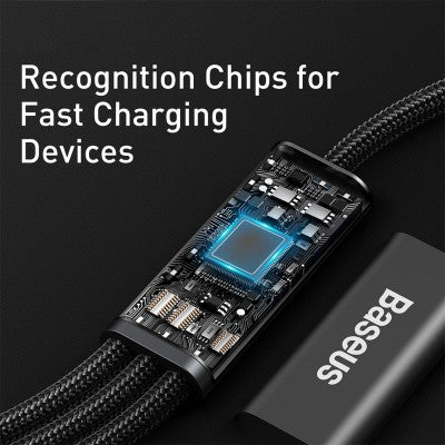 Baseus Rapid Series 3-in-1 Fast Charging Data Cable (1.5m) – New