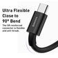 Baseus Superior Series Fast-Charging USB-A to USB-C Cable – 66 W, 2 m (Black/White)