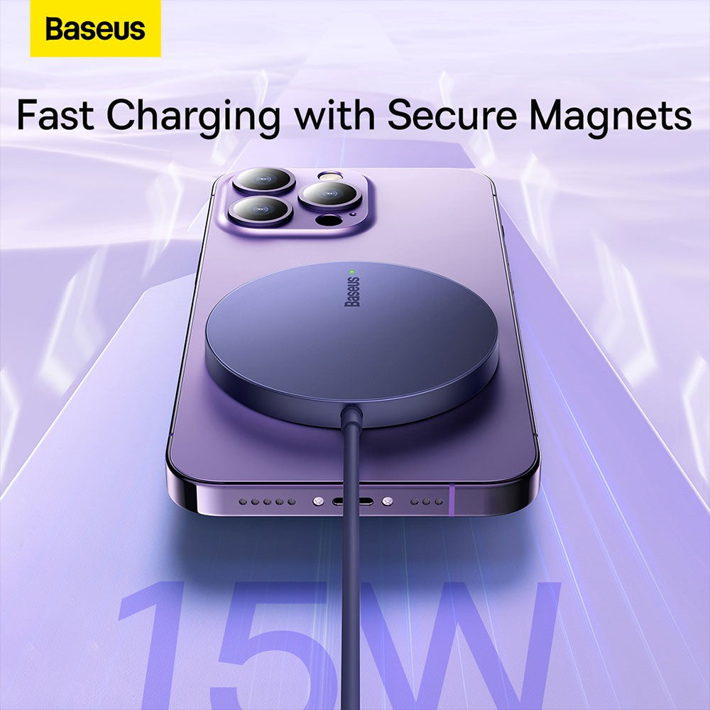 Baseus Simple Mini3 Magnetic Wireless Charger 15W Magsafe (Black)