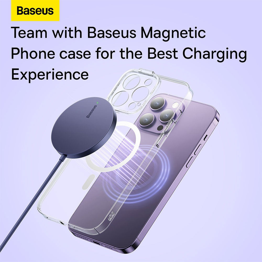 Baseus Simple Mini3 Magnetic Wireless Charger 15W Magsafe (Black)