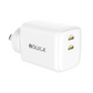 iQuick Nano Energy 2 45W dual USB-C charger - White