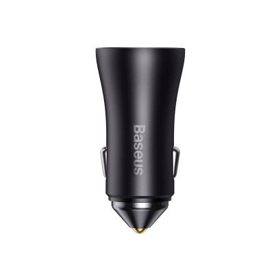 Baseus Golden Contactor Pro Dual Fast Charger – Car Charger 40W (Dark Gray) – Brand New