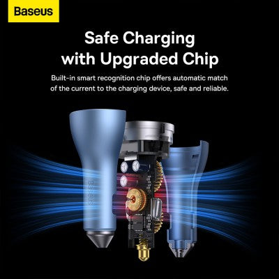 Baseus Golden Contactor Pro Triple Fast Charger Car Charger 65W U+C+C