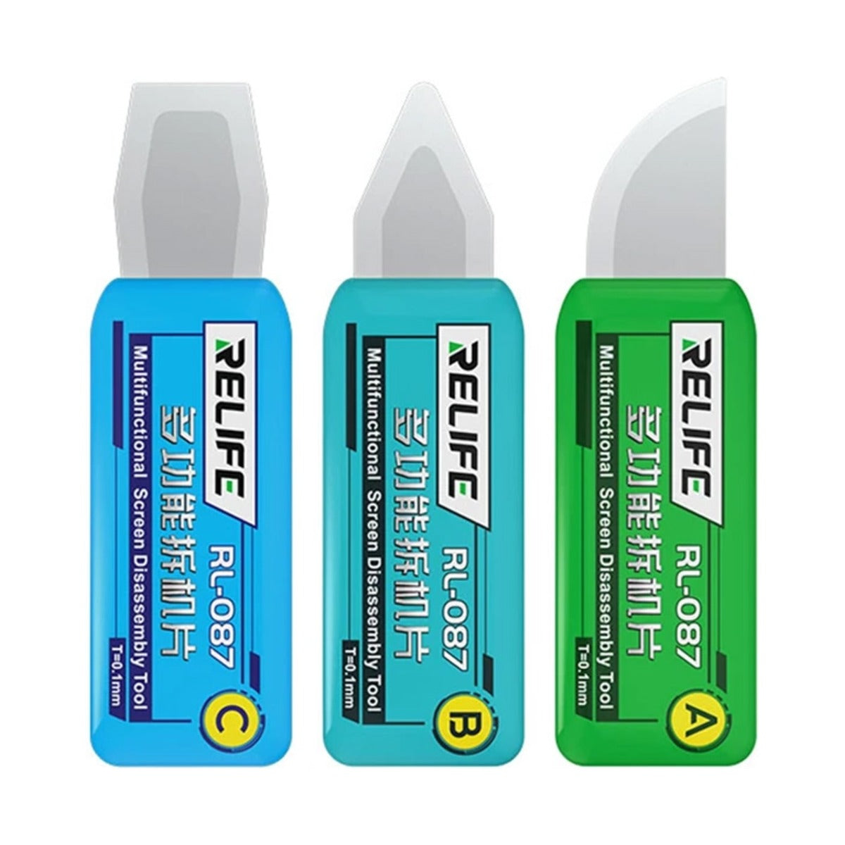 RELIFE RL-087 Multi-function Ultra-thin Steel Disassembly Blade Set