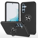 Magnetic ring holder shockproof case for Samsung Galaxy S23 FE in black