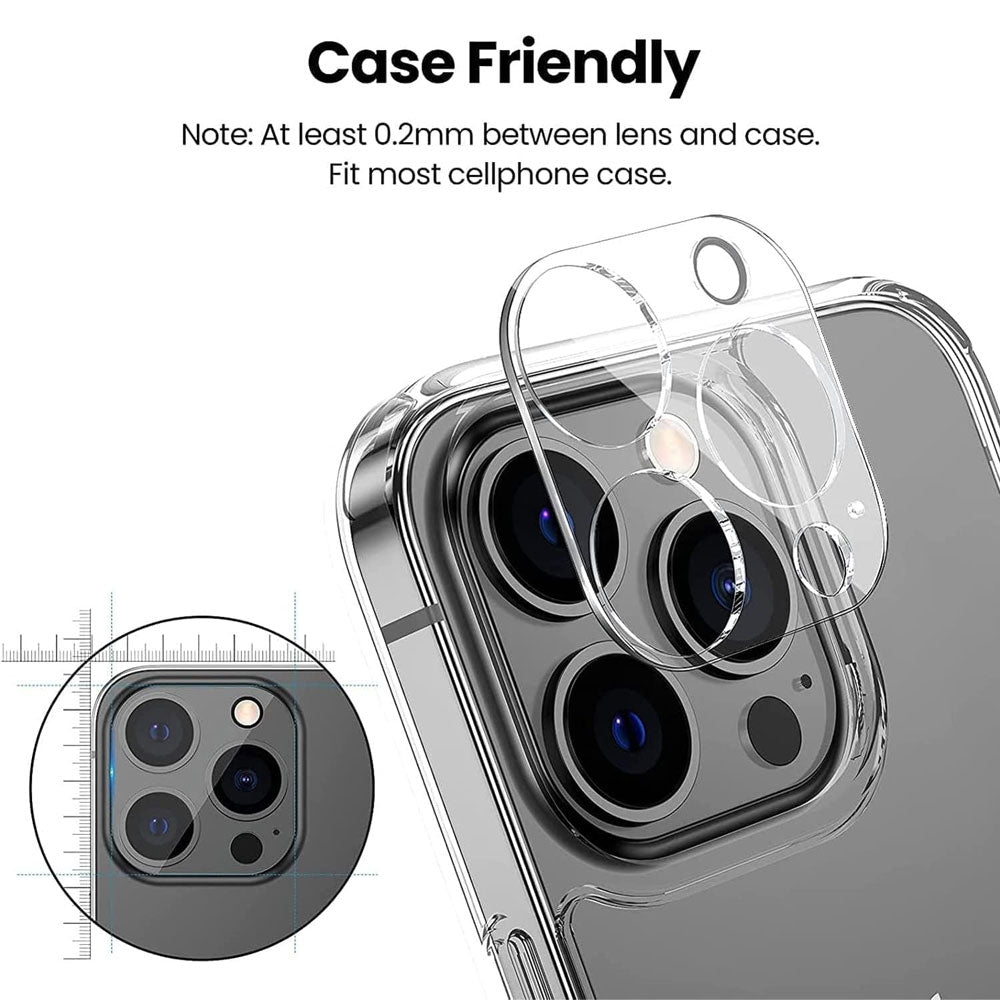 Kinglas 3D Transparent Camera Lens Protector Film — iPhone 15 Pro / 15 Pro Max