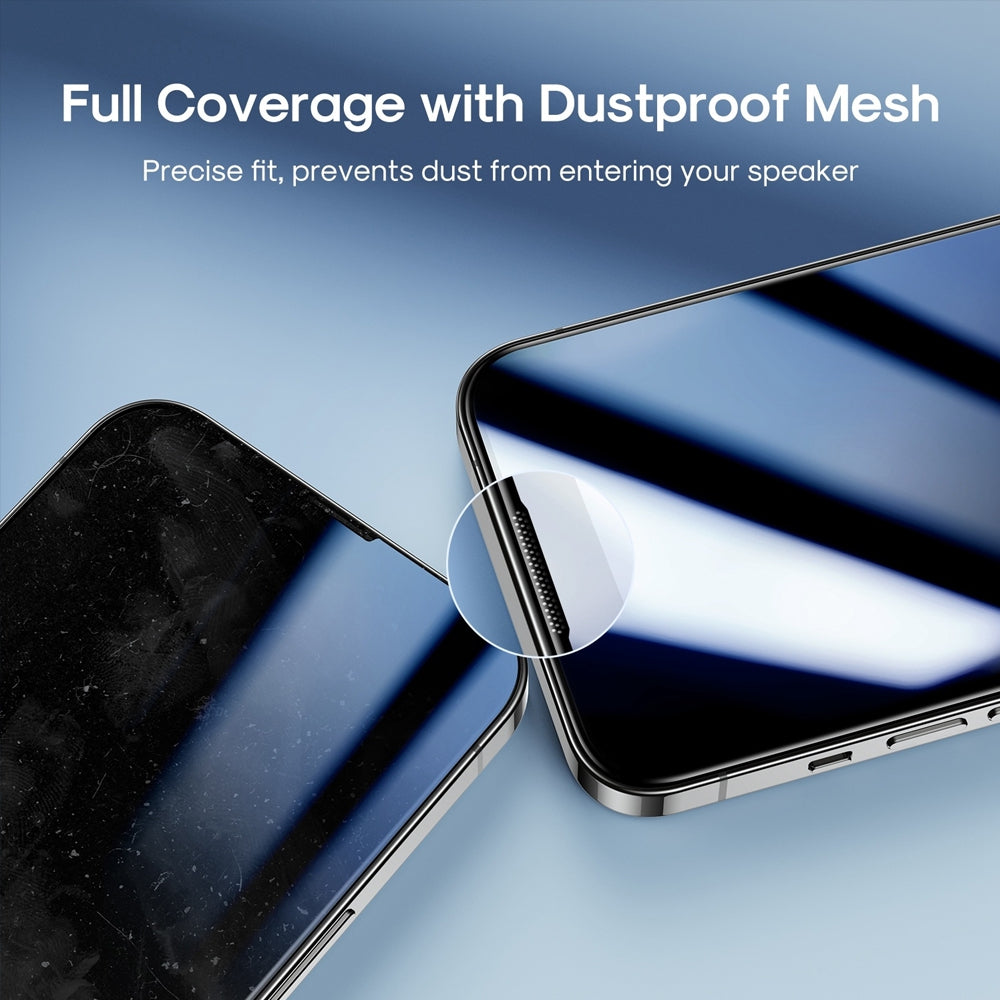 Kinglas 2.5D Full Coverage Silk Printing HD+ Glass Screen Protector — iPhone 16 Pro / 17 / 17 Pro