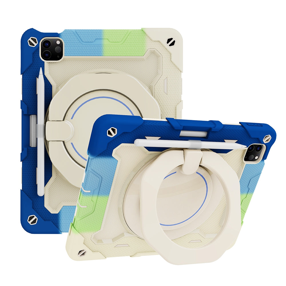 iPad Pro 11 armor case rear view with hand strap