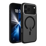 iPhone 17 Pro Dual Colour Shockproof Transparent Case Cover with Magnetic Ring