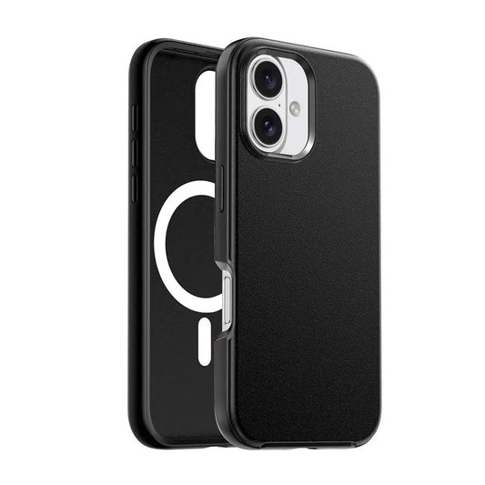 Hybrid Beatles shockproof case with magnetic ring for iPhone 17 Pro Max in black