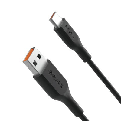 iQuick PVC USB-A to USB-C Fast-Charging Cable – 1 m