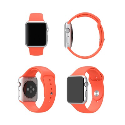 Re-Define Silicone Sports Watch Band for Apple Watch 38mm / 40mm / 41mm – Black (New)