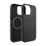 REDEFINE Metal Camera Lens PU Leather Case with Magnetic Ring for iPhone 13 Magsafe - Black