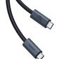 Baseus Flash Series 2 USB4 Full-Featured Data Cable Type-C to Type-C 240W 1m (Cluster Black) – Brand New