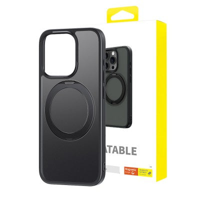 Baseus CyberLoop Series Magnetic Phone Case for iPhone 15 Pro Max - Frosted Black