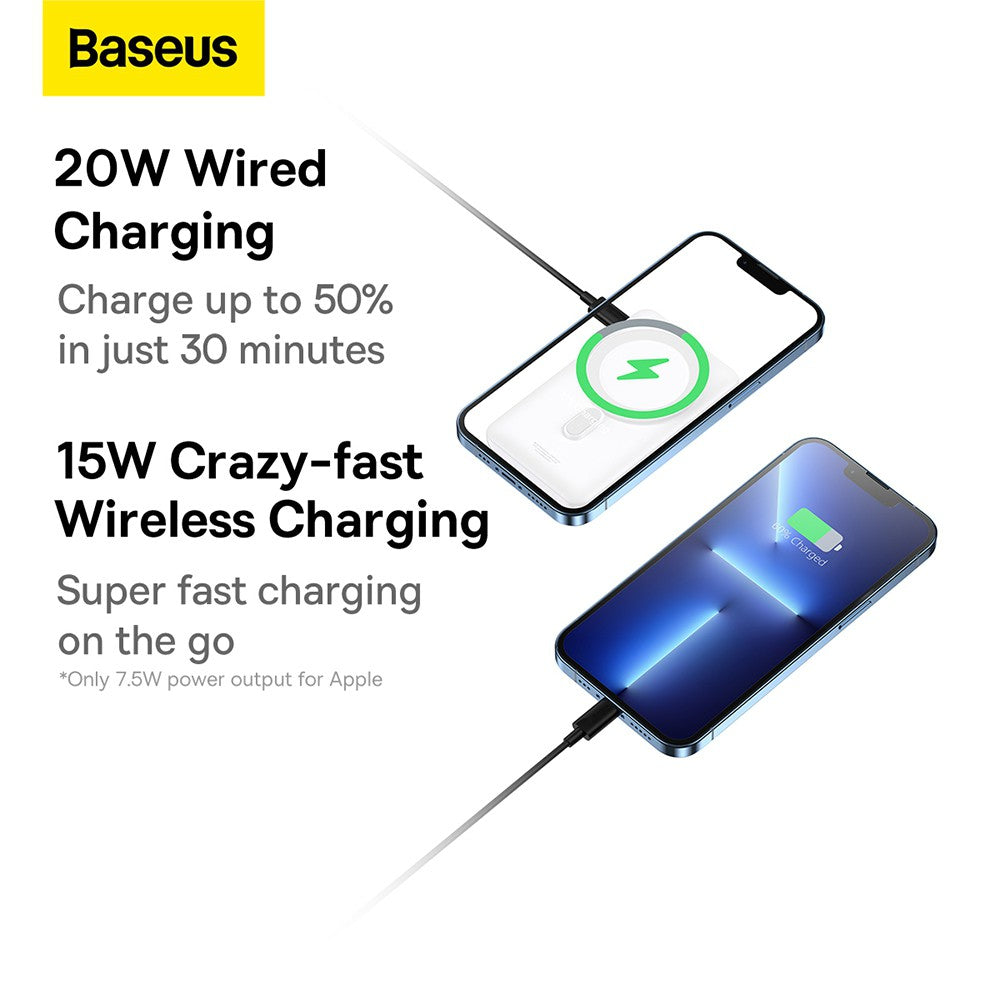 Baseus Magnetic Bracket Wireless Fast Charge Power Bank 10000mAh 20W