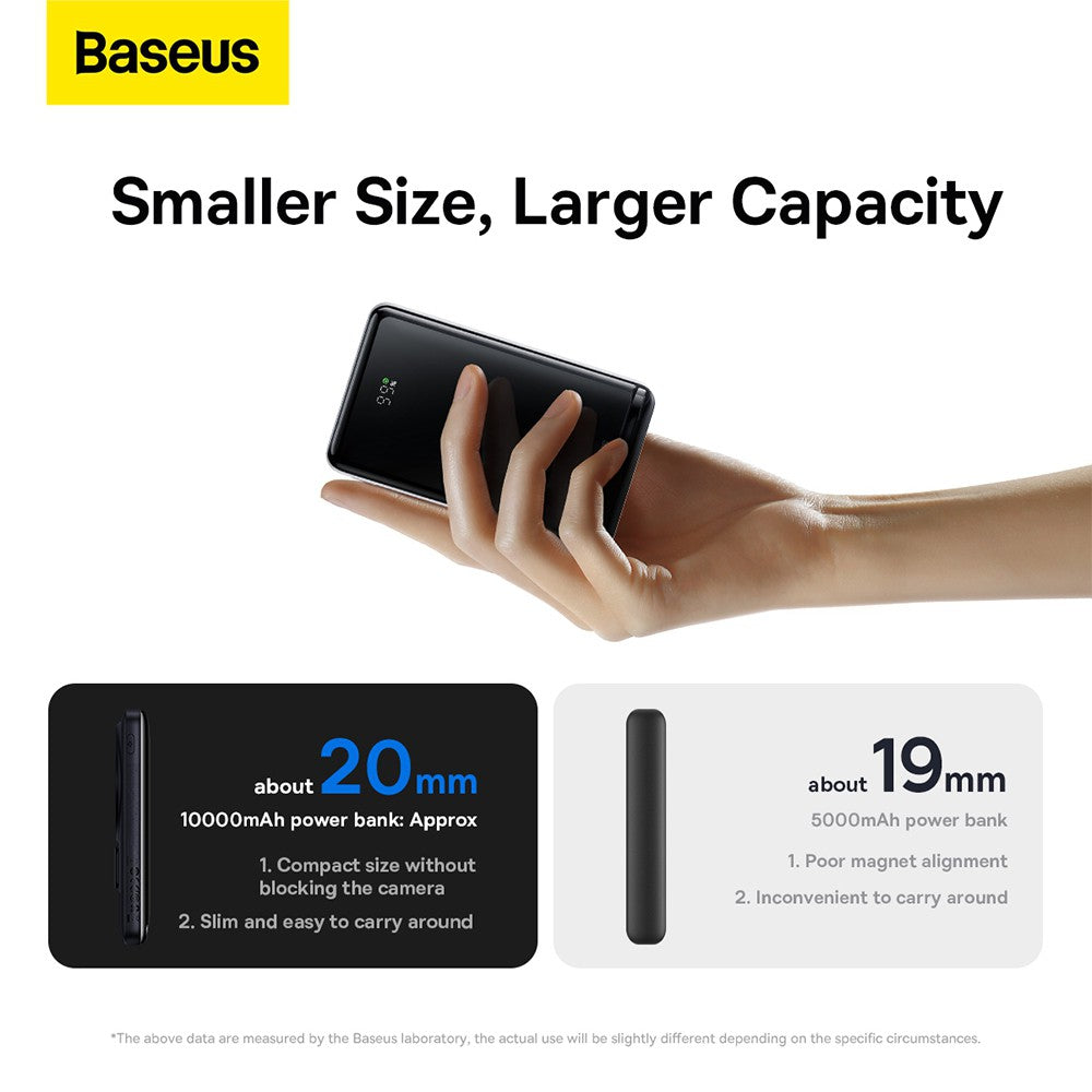 Baseus Magnetic Bracket Wireless Fast Charge Power Bank 10000mAh 20W