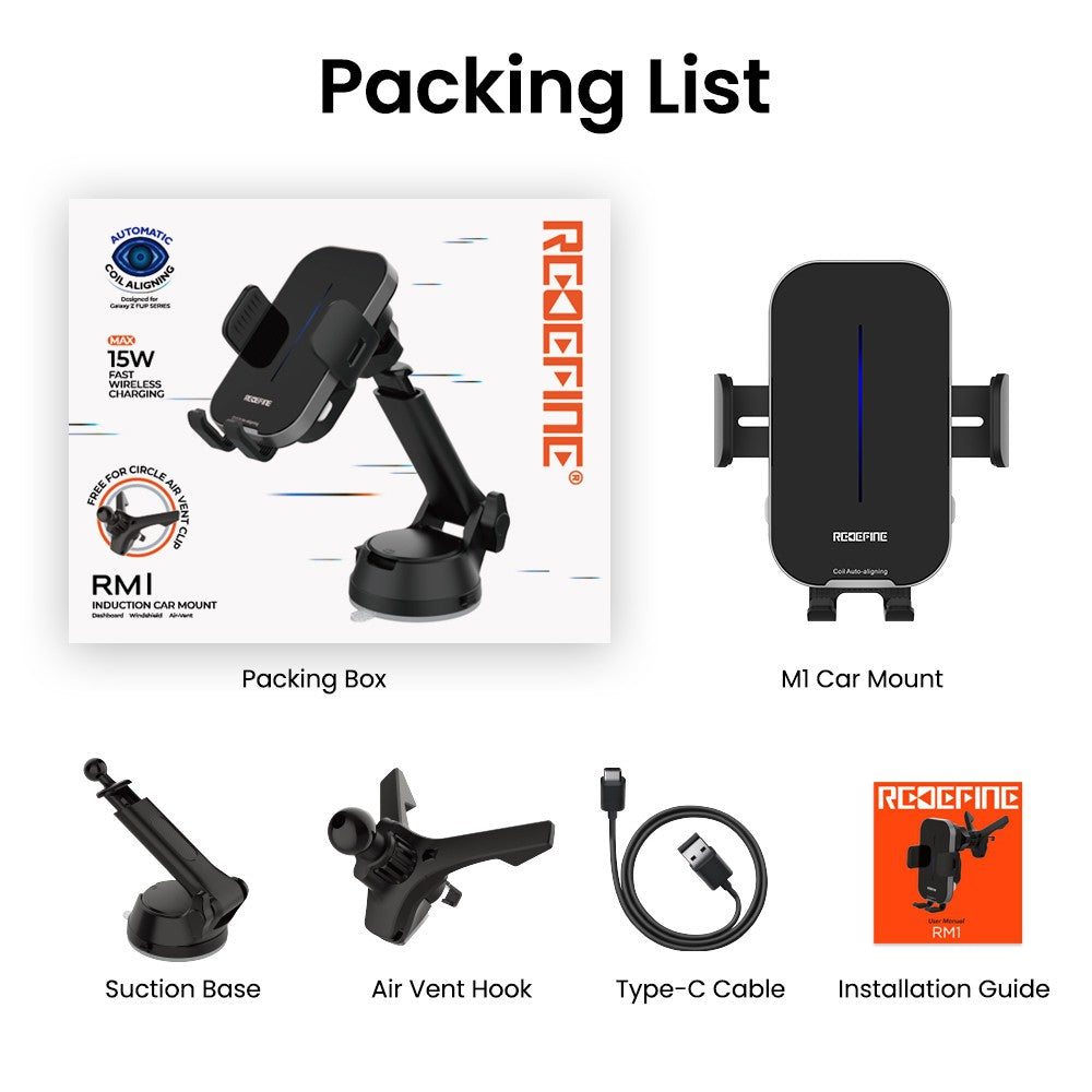 REDEFINE RM1 Induction Car Mount