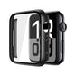 REDEFINE Hard PC Case with Tempered Glass Screen Protector for Apple Watch Series 10 42mm (dark frame)