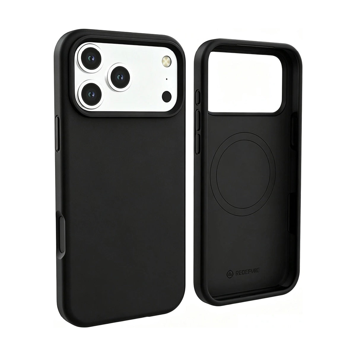 REDEFYNE liquid silicone case with magnetic ring for iPhone 17 Pro Max in Black