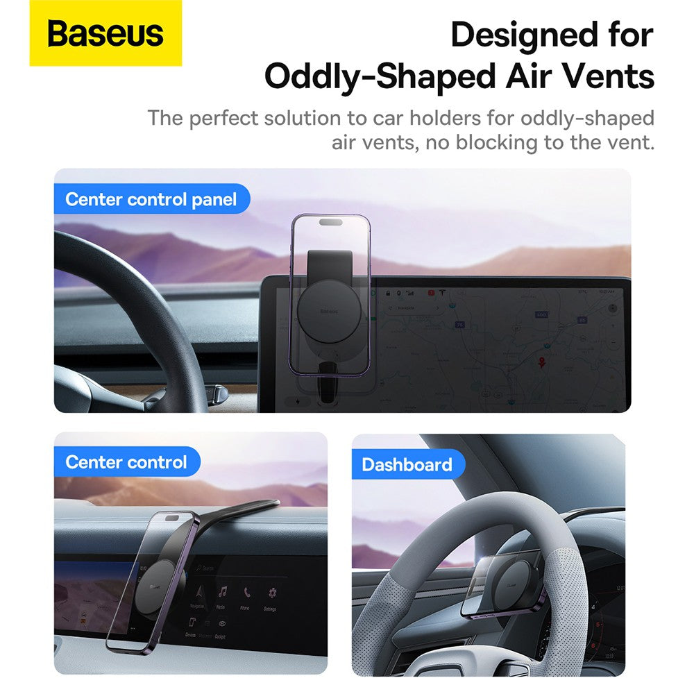 Baseus C02 Magnetic Phone Mount Holder-Cluster Black