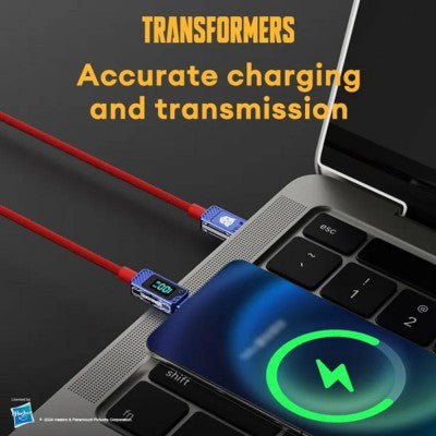 Transformers TF-A18 Type-C to Type-C Fast Charge Data Cable (Black) – New