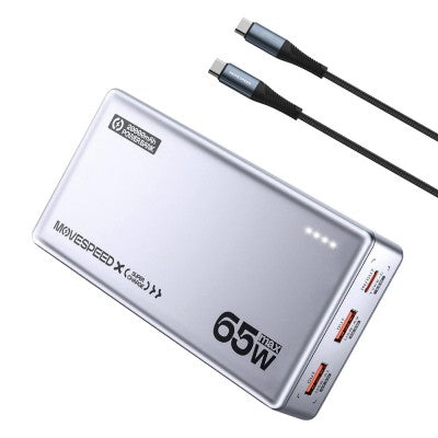MOVE SPEED E20 65W 20000mAh Power Bank Large Capacity (YSPBE20)-Silver