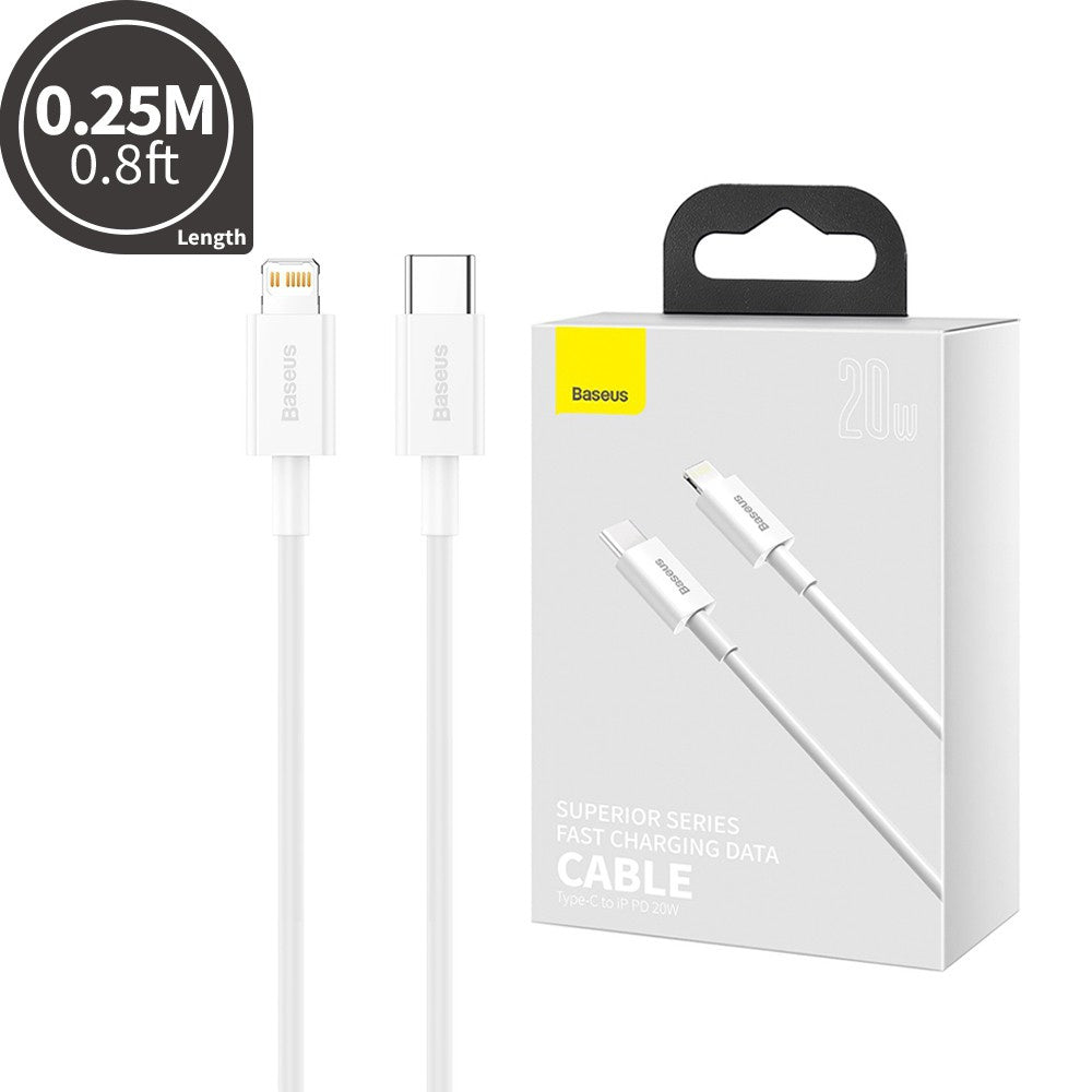 Baseus Superior Series Fast Charging Data Cable Type-C to iP PD 20W 0.25M