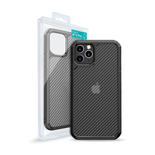 Carbon Fiber Hard Shield Case Cover for iPhone 11 Pro (5.8'')