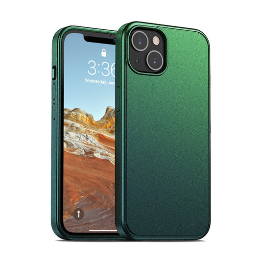 Electro Optical Color Rugged Armor Matte Cover Case for iPhone 13 (GREEN)