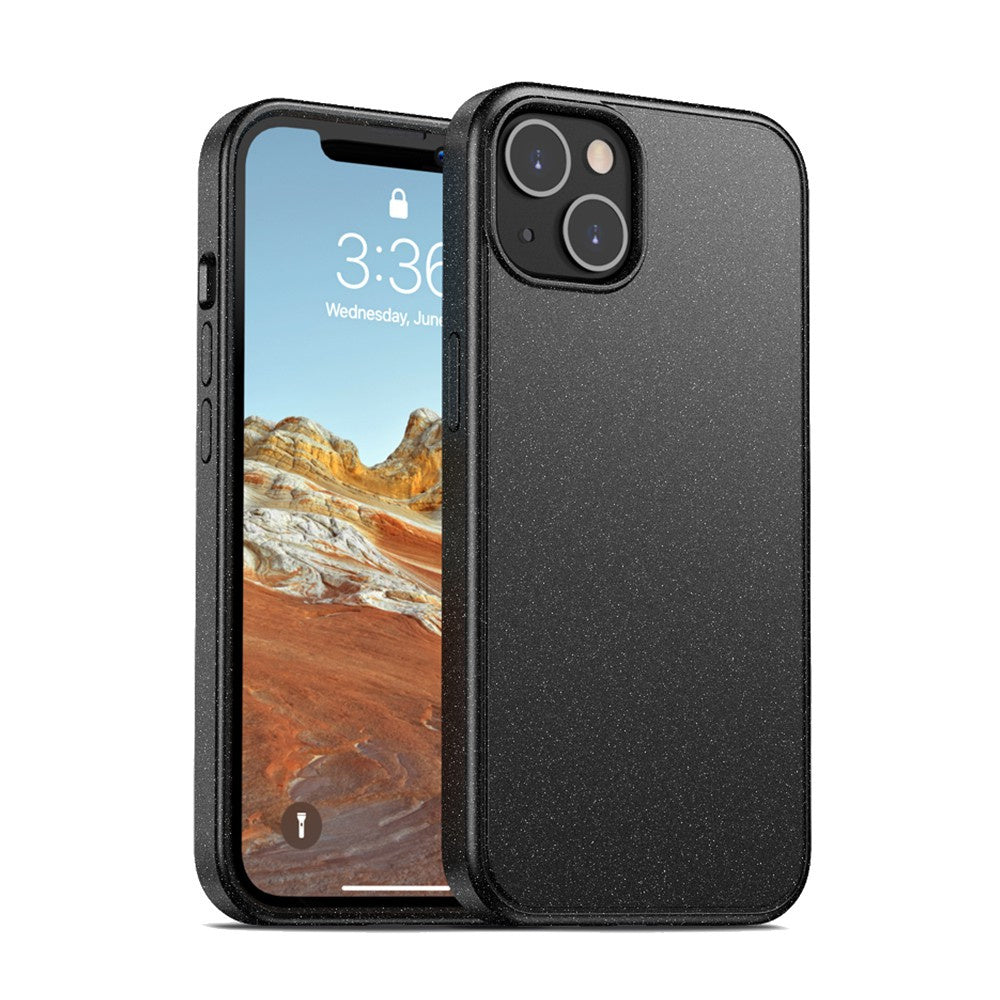 Electro Optical Color Rugged Armor Matte Cover Case for iPhone 13 (BLACK)