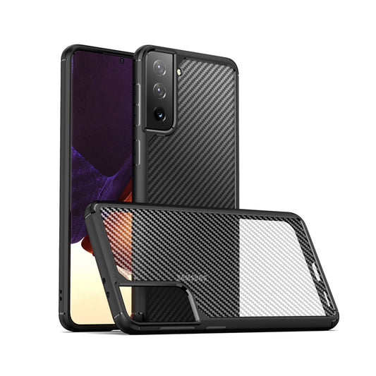 Carbon Fiber Hard Shield Case Cover for Samsung Galaxy S21
