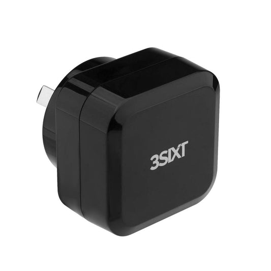 3SIXT dual USB wall charger with micro USB cable