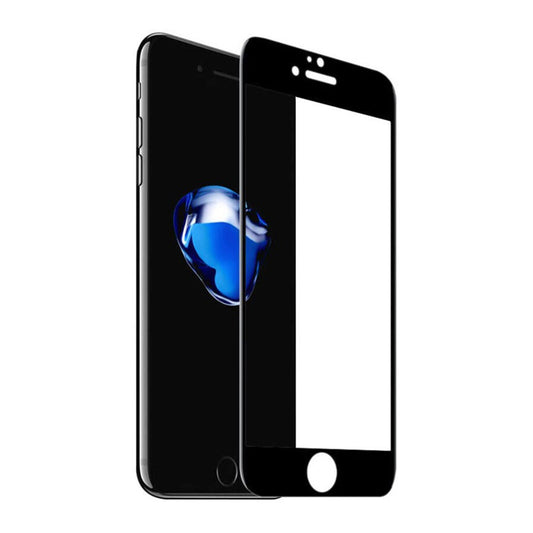 Full Coverage Tempered Glass Screen Protector For iPhone 7 / 8-Black