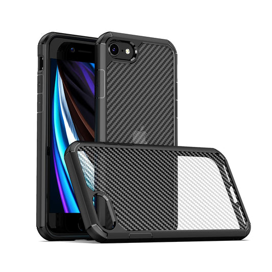 Carbon Fiber Hard Shield Case Cover for iPhone 7 Plus / 8 Plus