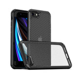 Carbon Fiber Hard Shield Case Cover for iPhone 7 Plus / 8 Plus