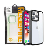 Metal Camera Lens Protection Clear PC Shockproof Case Cover for iPhone 14 Pro