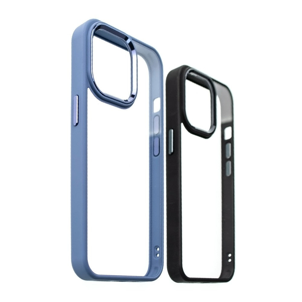 Metal Camera Lens Protection Clear PC Shockproof Case Cover for iPhone 14