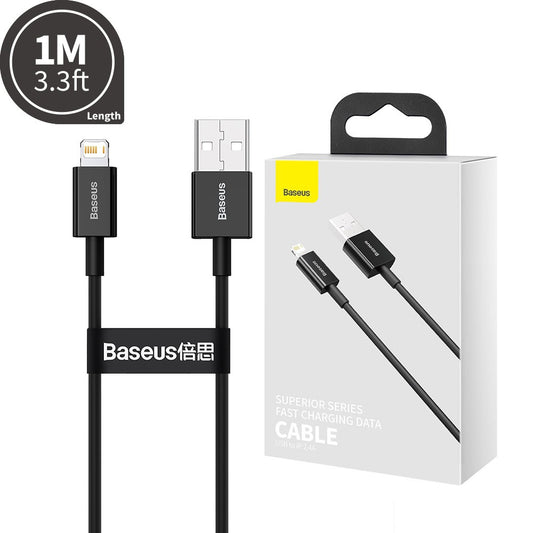 Baseus Superior Series Fast Charging Data Cable USB to iP 2.4A 1M
