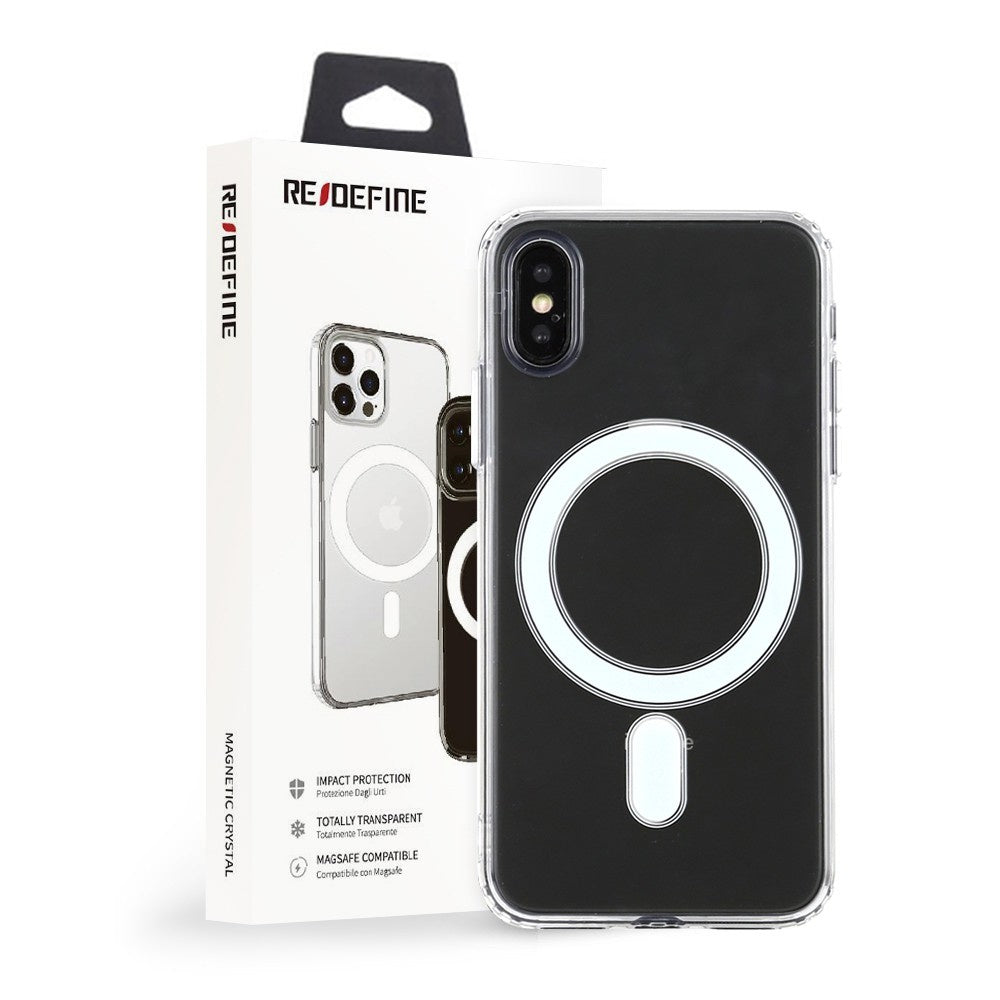 Clear Hybrid Case Cover with Magnetic Ring for iPhone XR