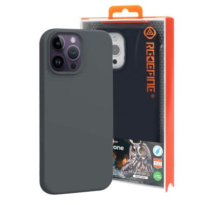 Liquid Silicone Case Cover for iPhone 15 Pro Max  (Black)