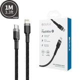 iQuick Braided USB-C to Lightning Fast Charging Cable 1M