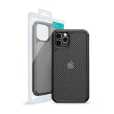 Black carbon fibre hard case for iPhone 11 (6.1")