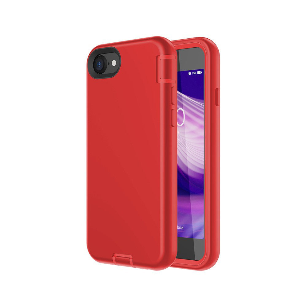 3 in 1 Shockproof Silicone Armor Case Cover for iPhone 6 / 6S / 7 / 8 / SE (2020)